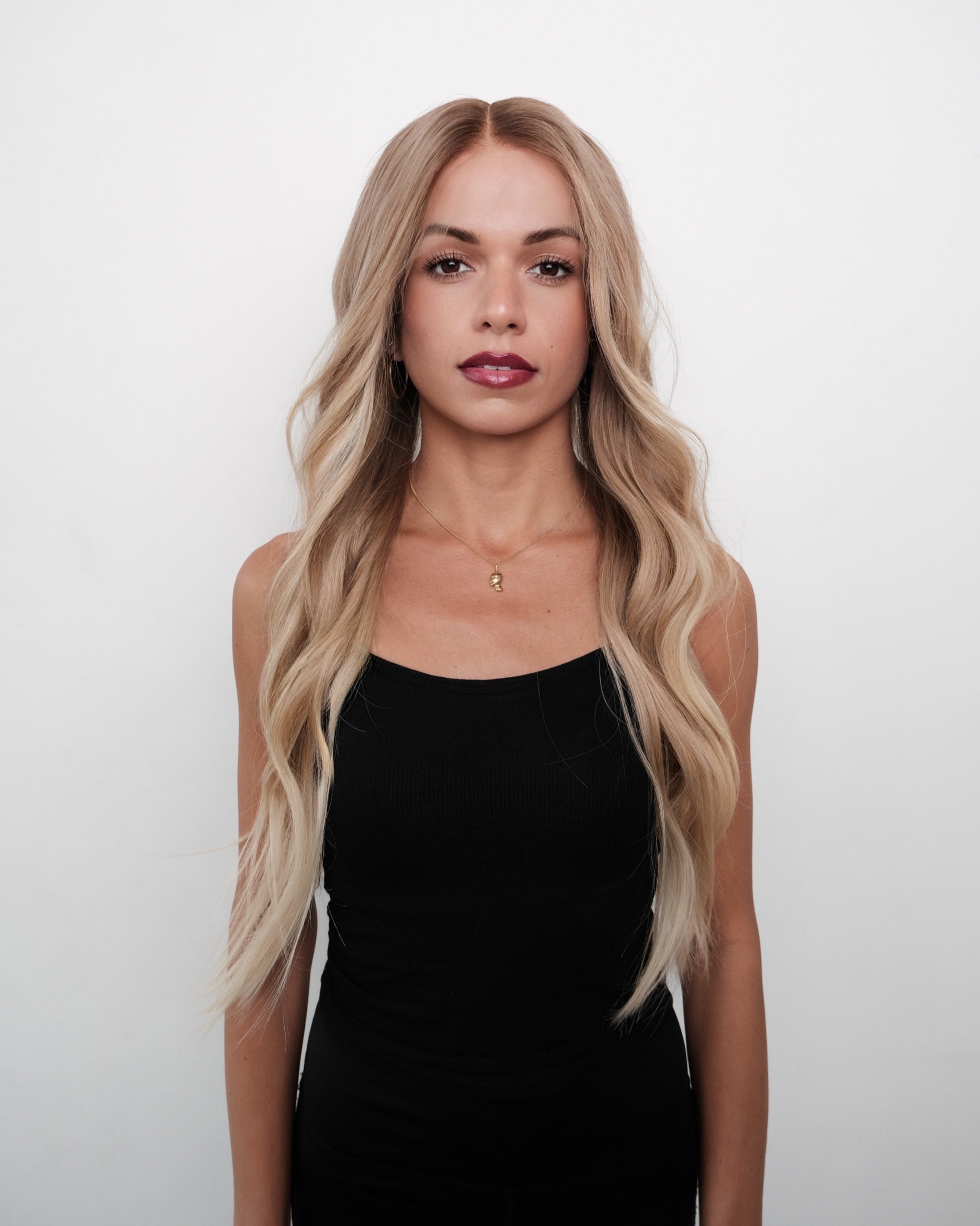 Aurora – Long Ash Blonde Balayage Lace Front