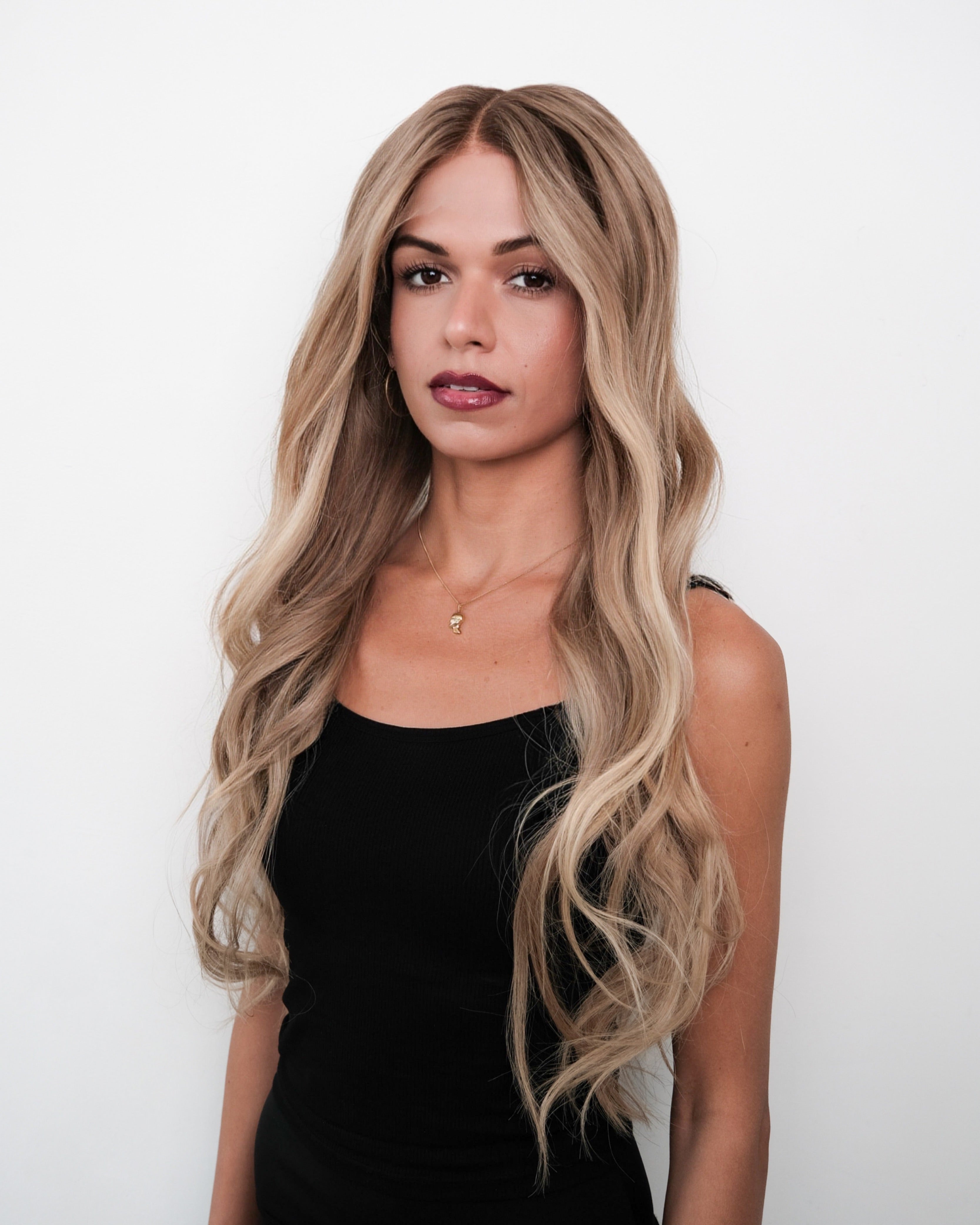 Ava Dark Ash Blonde Waves