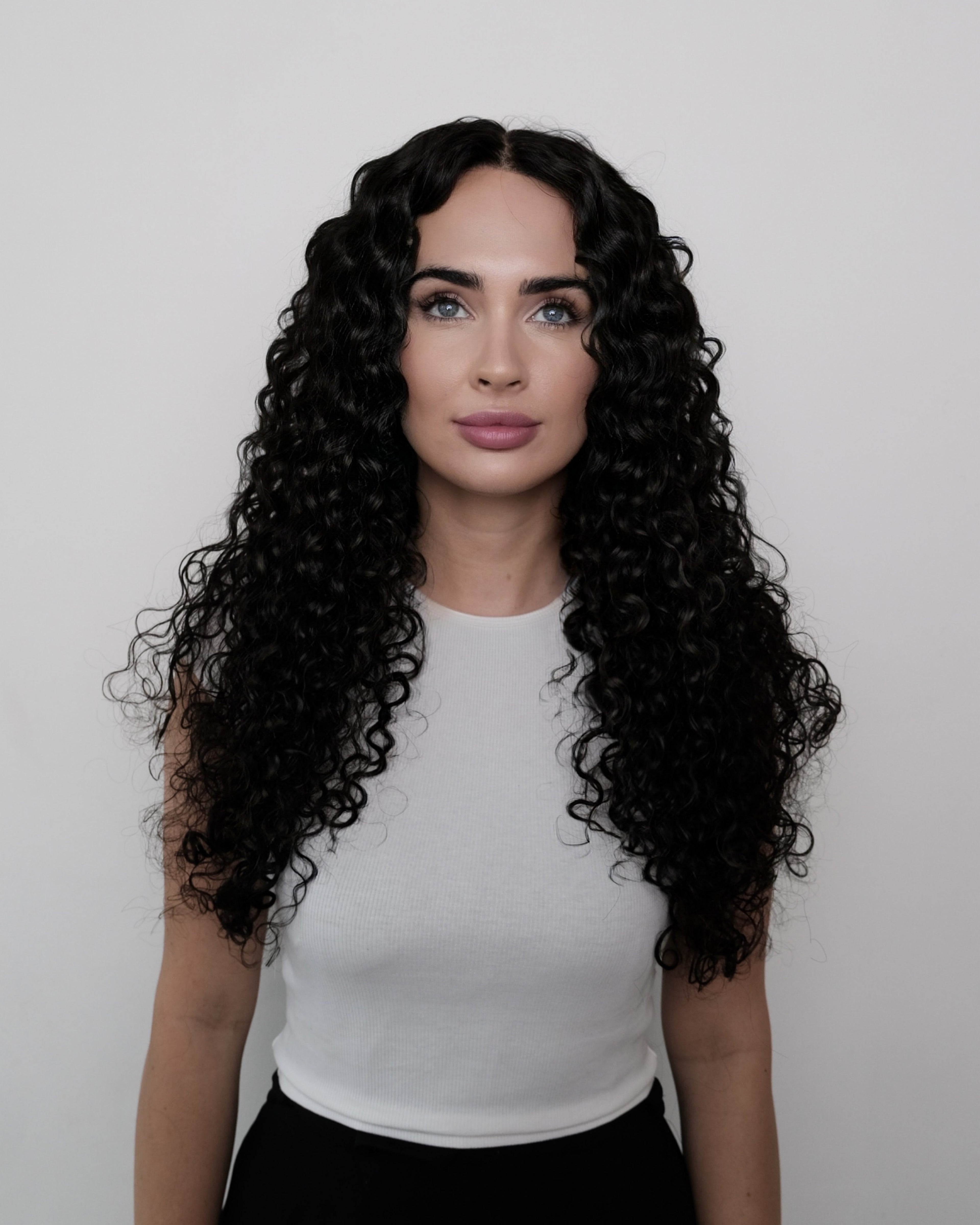 Isabella Long Jet Black Curls