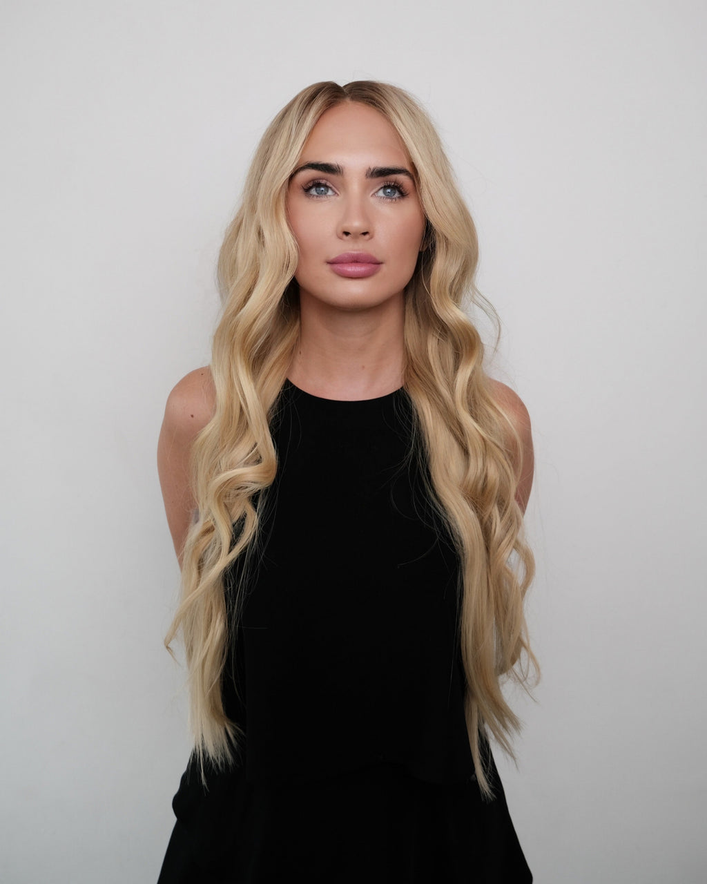 Sophia Long Golden Blonde Waves